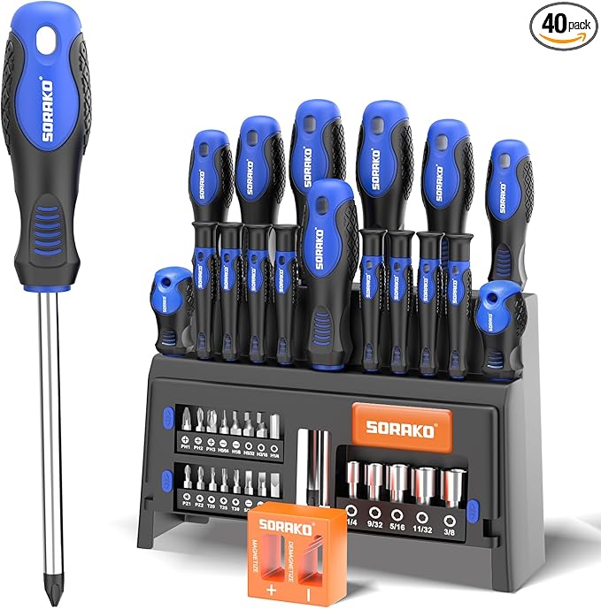 Steelaxis™ ProMag 40-Piece Magnetic Screwdriver Set